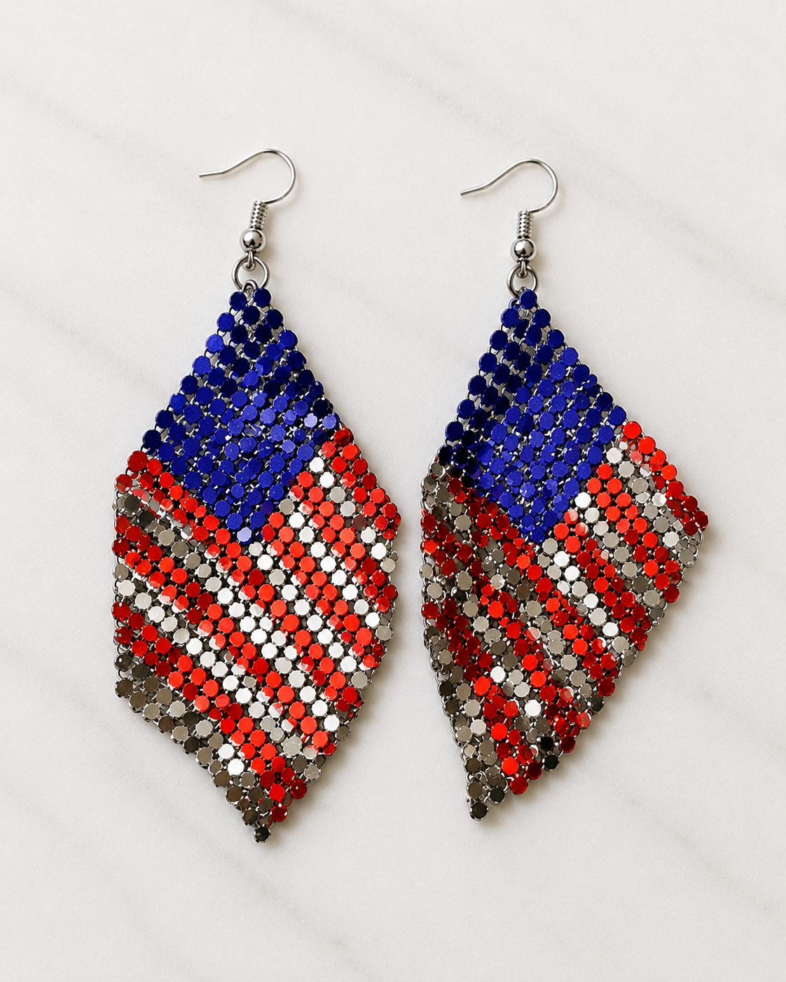 Bling Flag Earrings