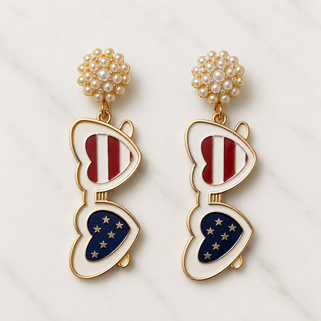 Patriotic Sunglasses Earrings