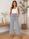 Classic Stripe Wide Leg Pants