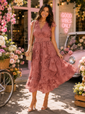 Just Me Rosette Midi Dress