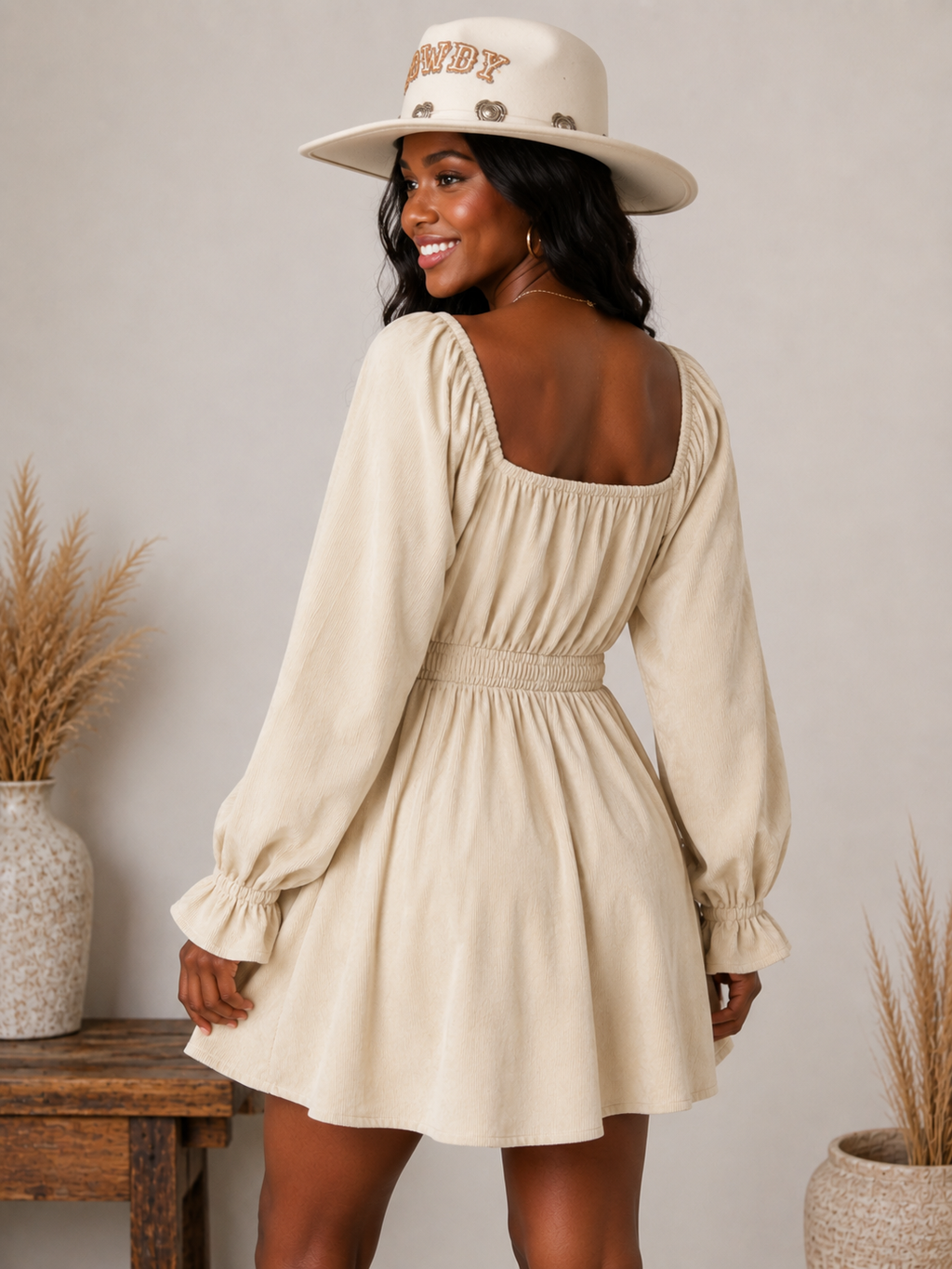 Cowgirl Charm Corduroy Dress