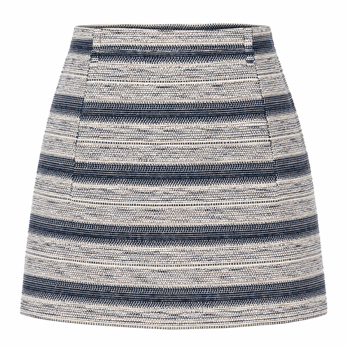 Classic Charm Striped Tweed Mini Skirt 🤍